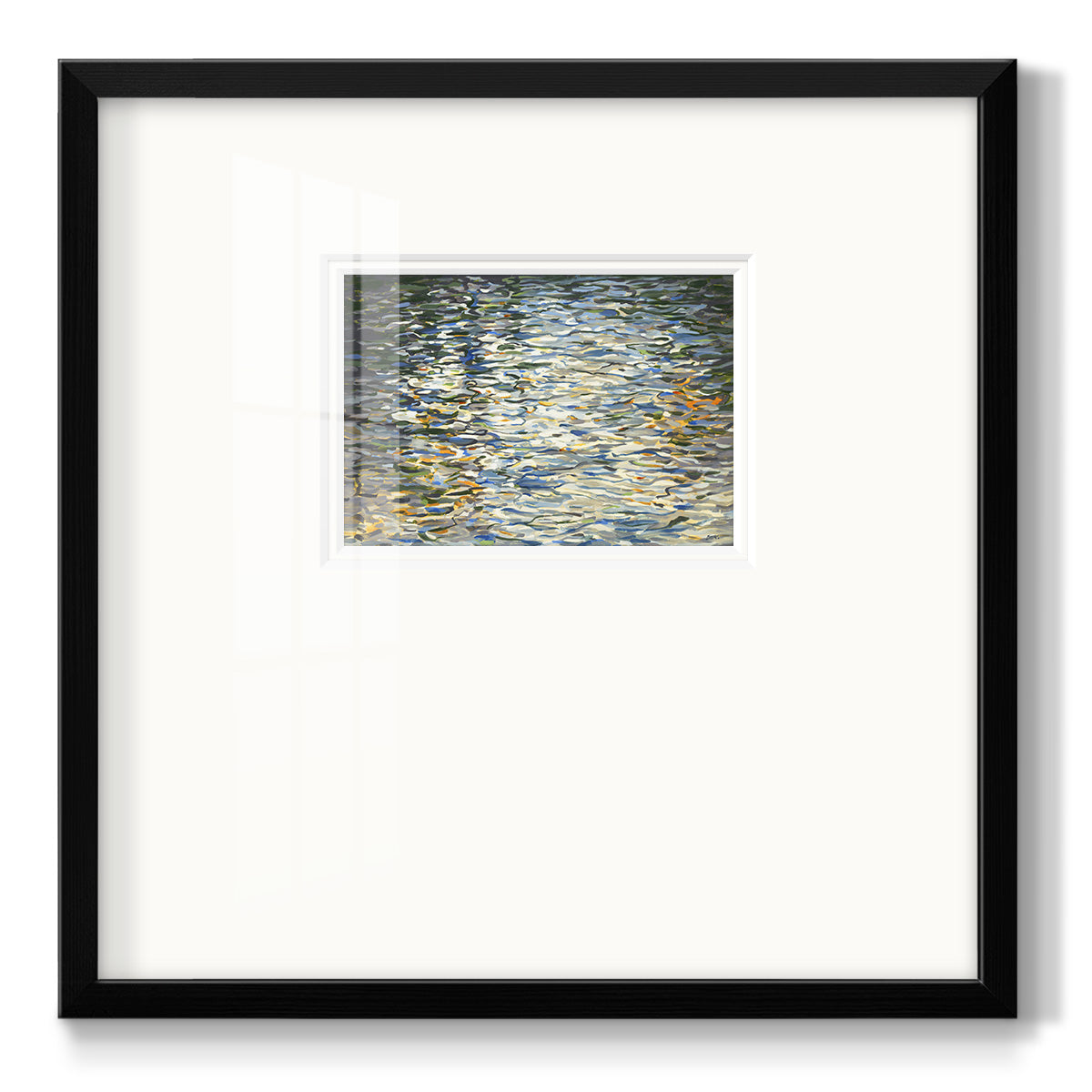 Water Reflections Premium Framed Print Double Matboard