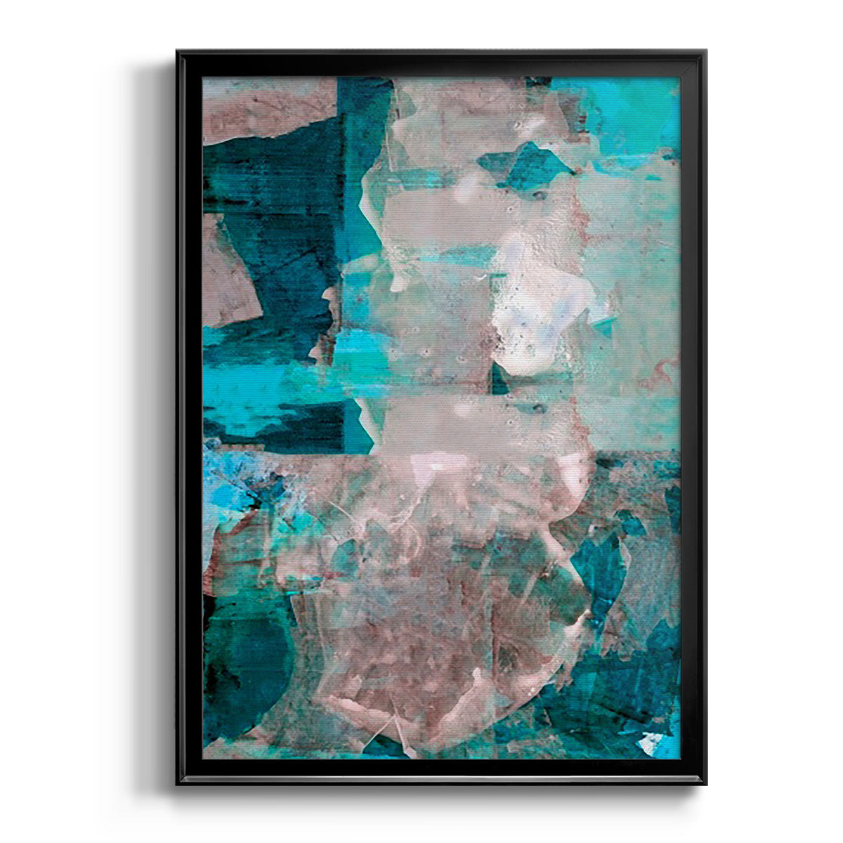 Impasto III - Modern Framed Canvas Print