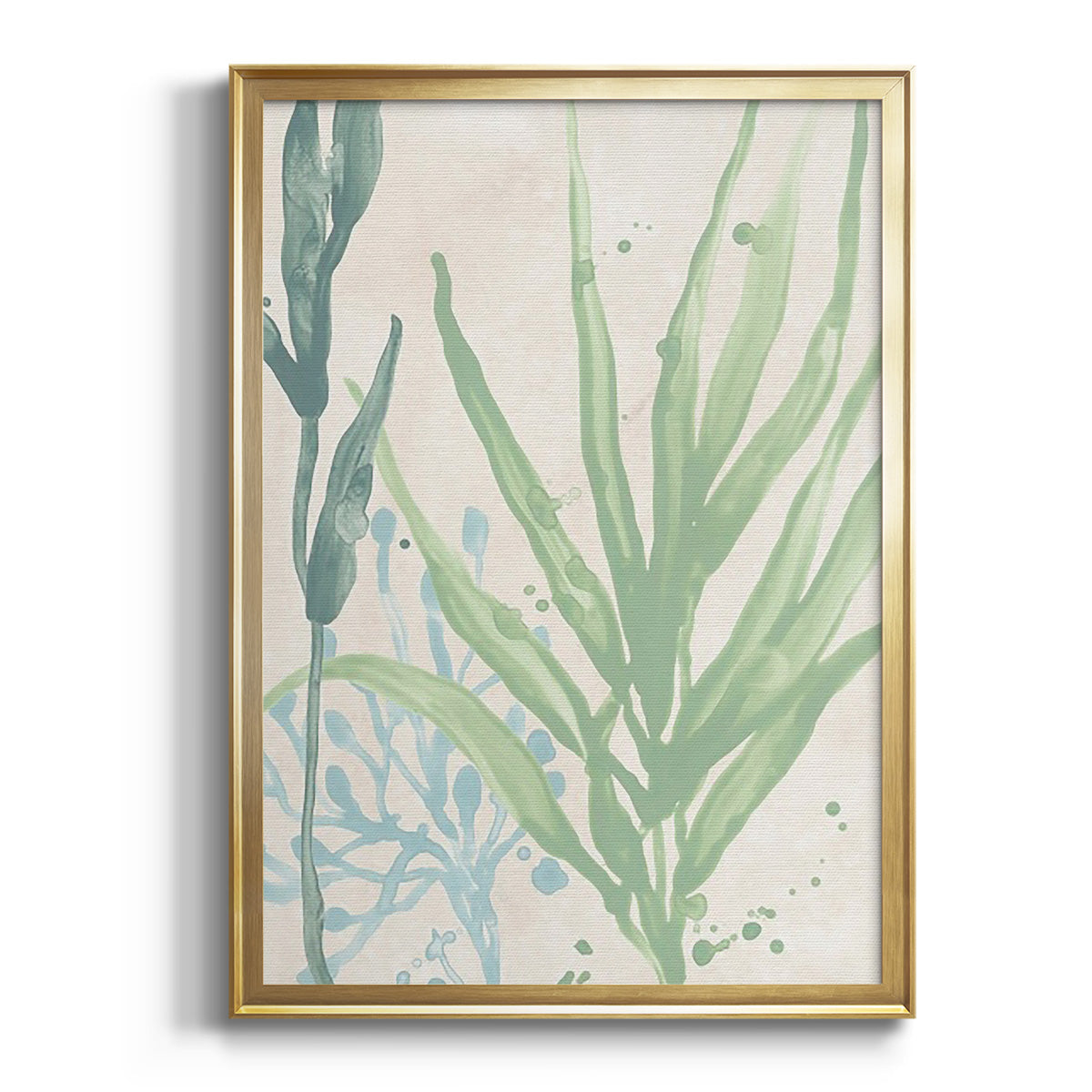 Swaying Seagrass I - Modern Framed Canvas Print