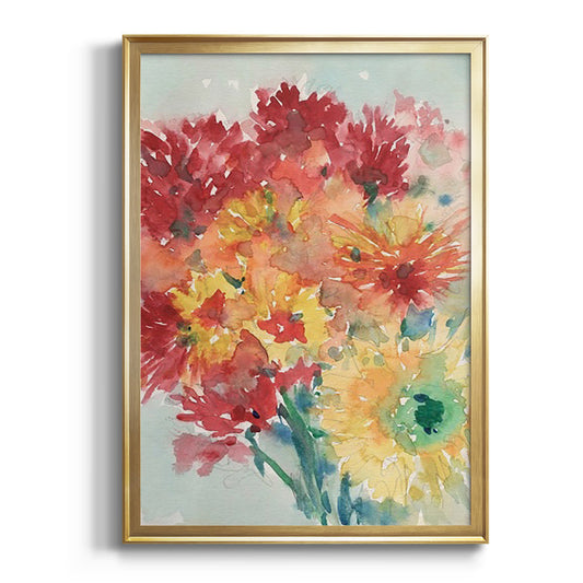 Floral Treats II - Modern Framed Canvas Print