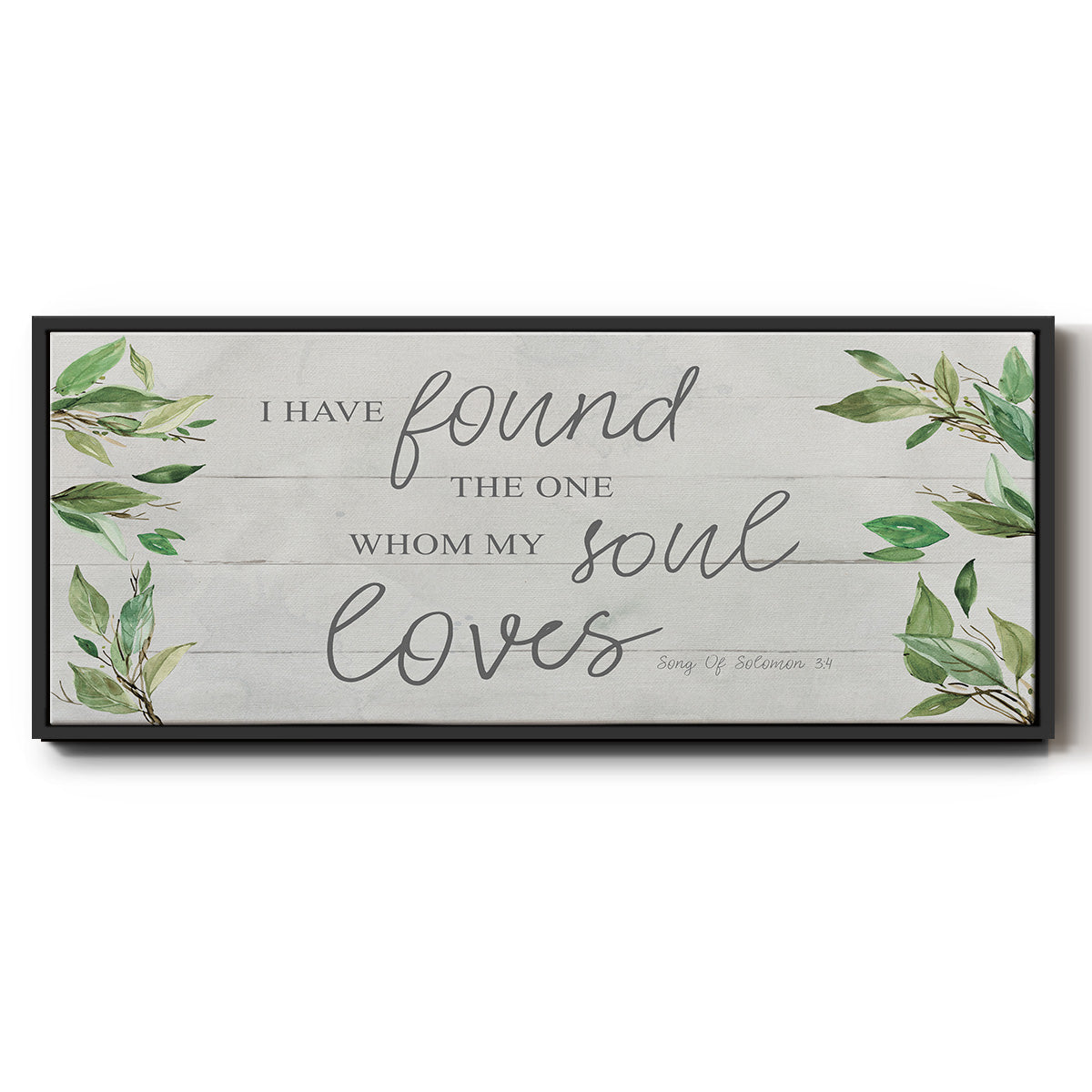 Soul Loves - Floater Framed Canvas Print