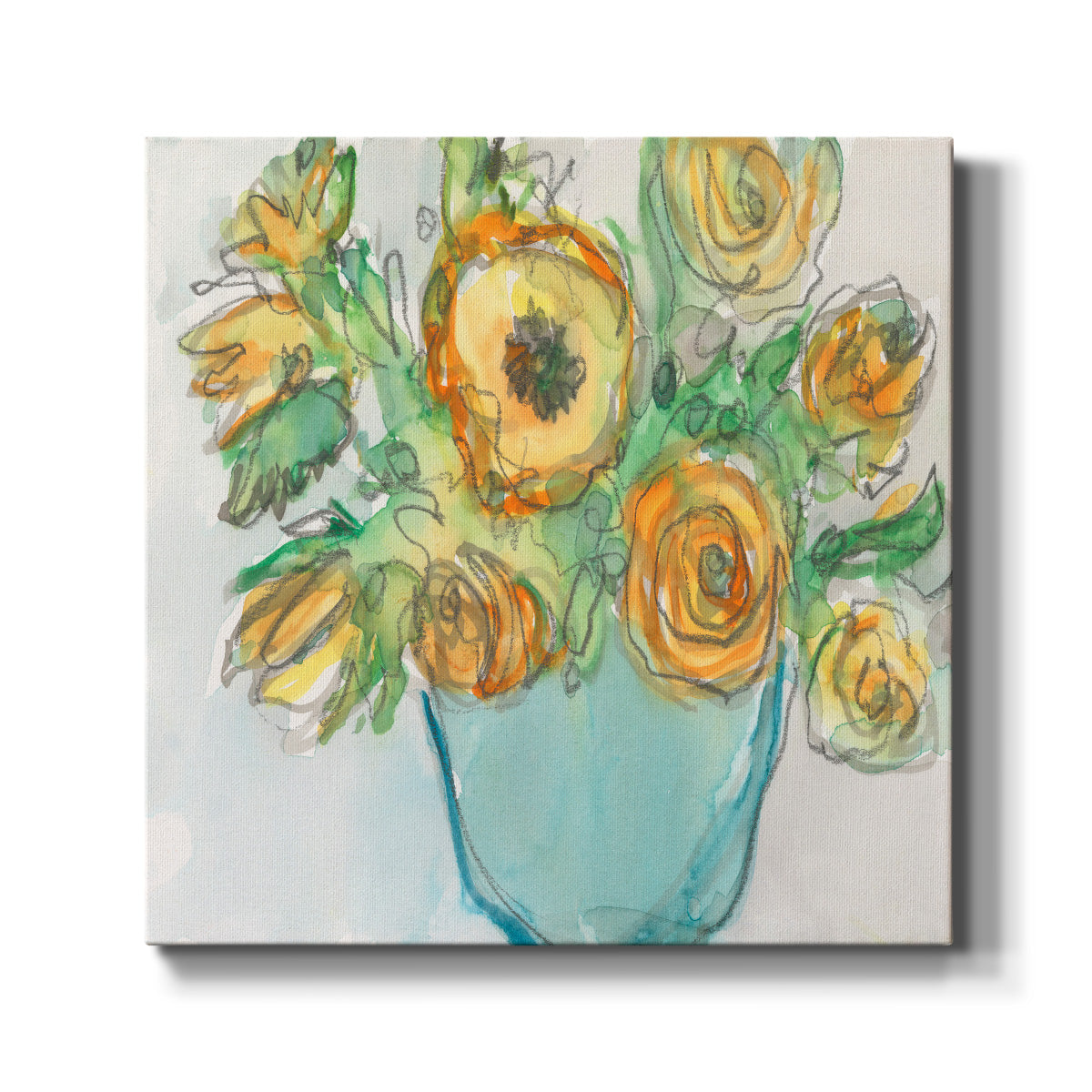 Spring Floral Accent II - Canvas Art Print