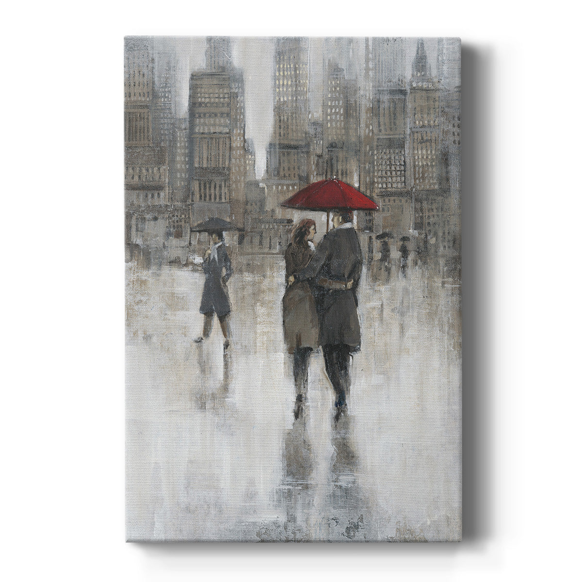 Rain in The City II Premium Gallery Wrapped Canvas - Ready to Hang