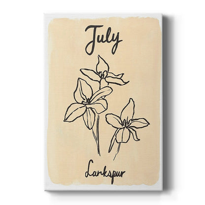 Birth Month VII - Canvas Art Print