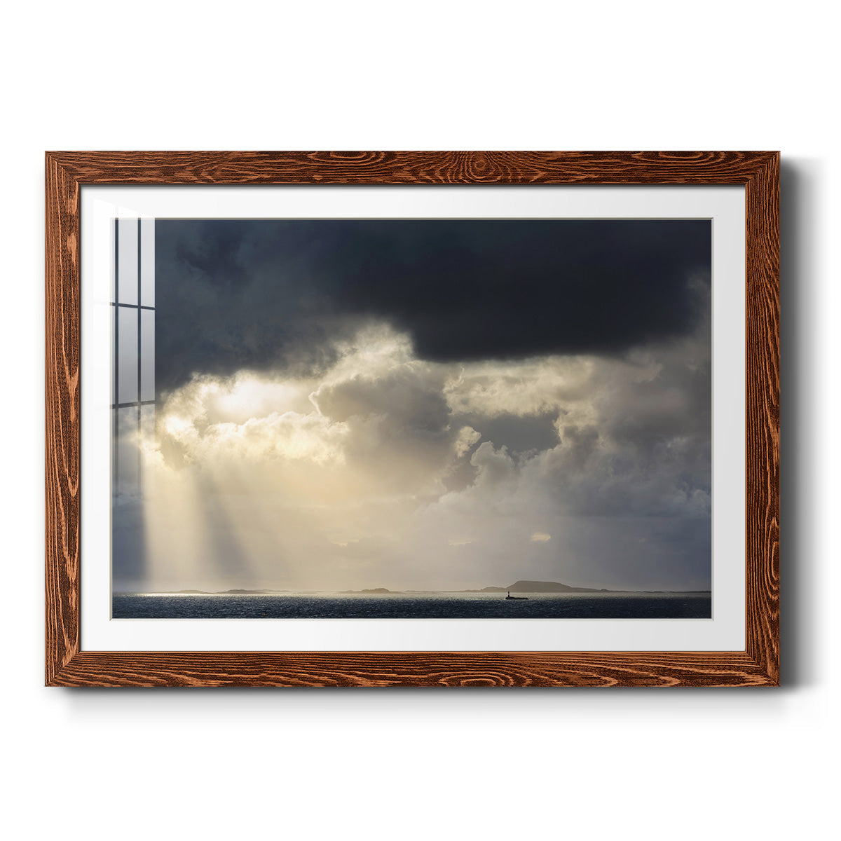 Rays of Light - Barnwood Framed Art Print
