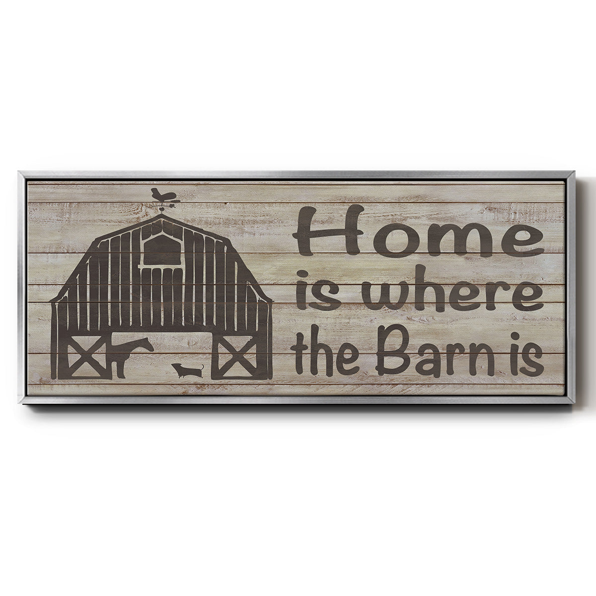 Home & Farm III - Floater Framed Canvas Print