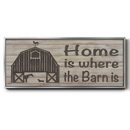 Home & Farm III - Floater Framed Canvas Print