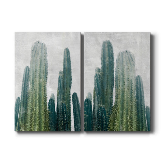 Aruba Cacti I Premium Gallery Wrapped Canvas - Ready to Hang - Set of 2