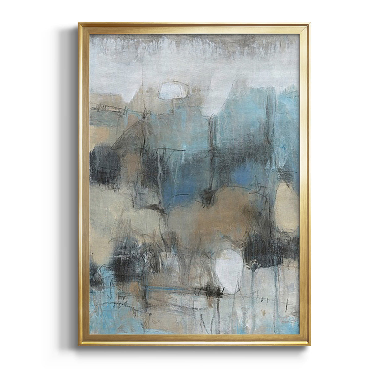 In the Moment II - Modern Framed Canvas Print