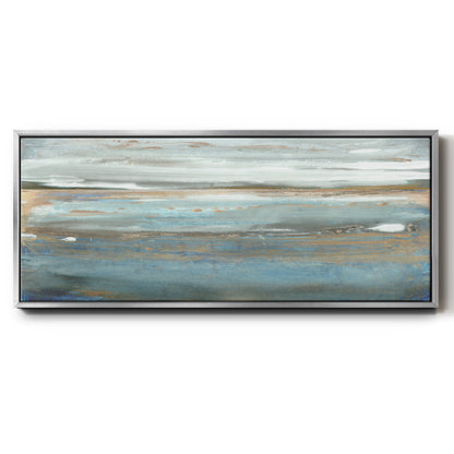 White Roe Morning - Floater Framed Canvas Print