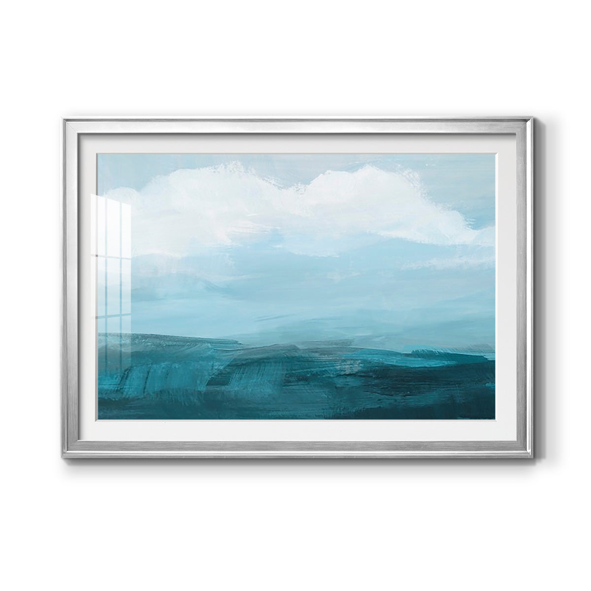 Azure Rising II Premium Framed Print - Ready to Hang