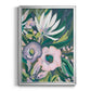 Purple Jungle Garden II - Modern Framed Canvas Print