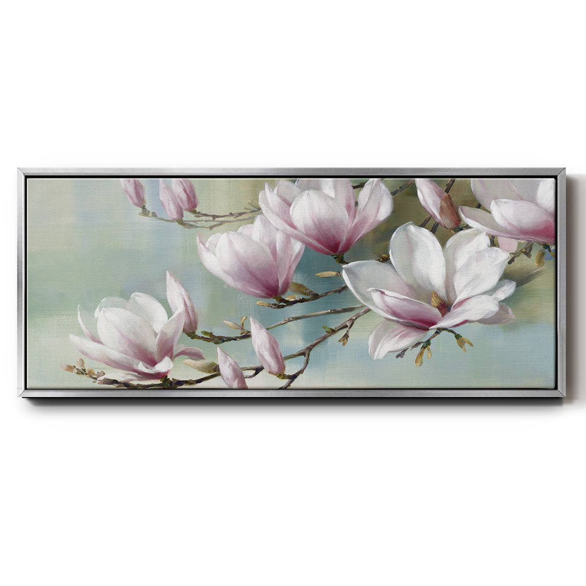 Magnolia Morning - Floater Framed Canvas Print