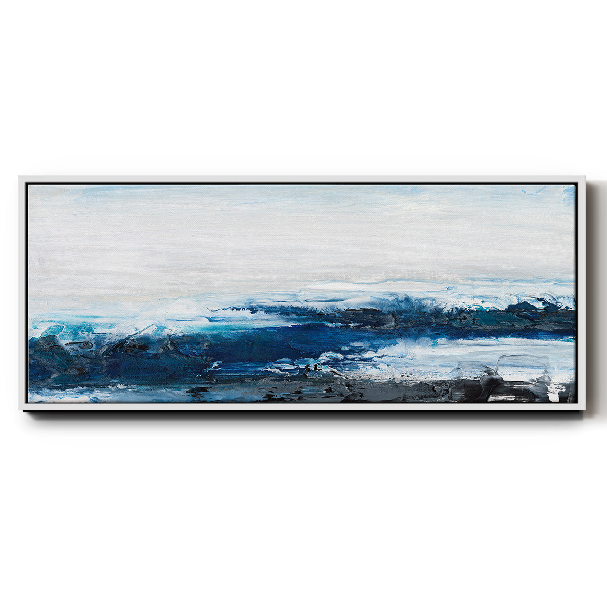 Mysterious Sea I - Floater Framed Canvas Print