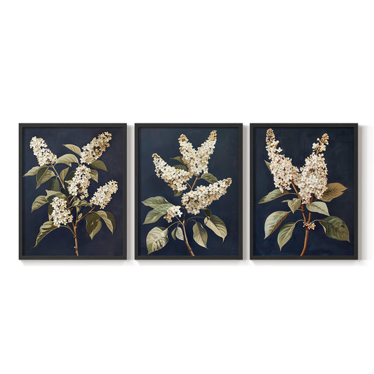 Floral Study Series LII - Restickable Framed Art Set