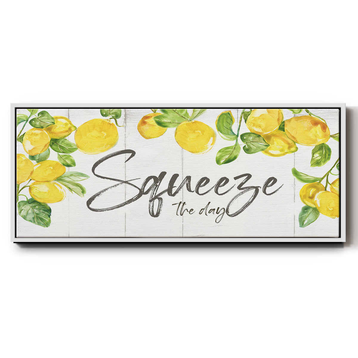 Lemon Squeeze - Floater Framed Canvas Print