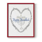 Hanukkah Heart - Restickable Framed Art Print