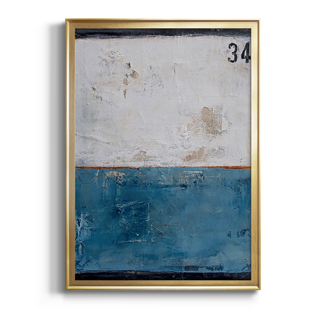 Take 34 - Modern Framed Canvas Print