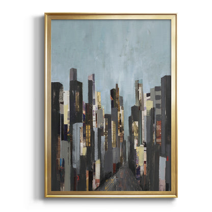 City Beat - Modern Framed Canvas Print