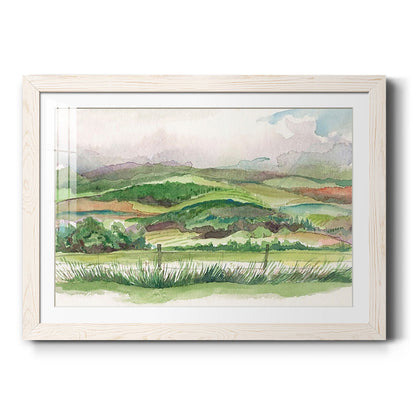 Bennachie Rain I - Barnwood Framed Art Print
