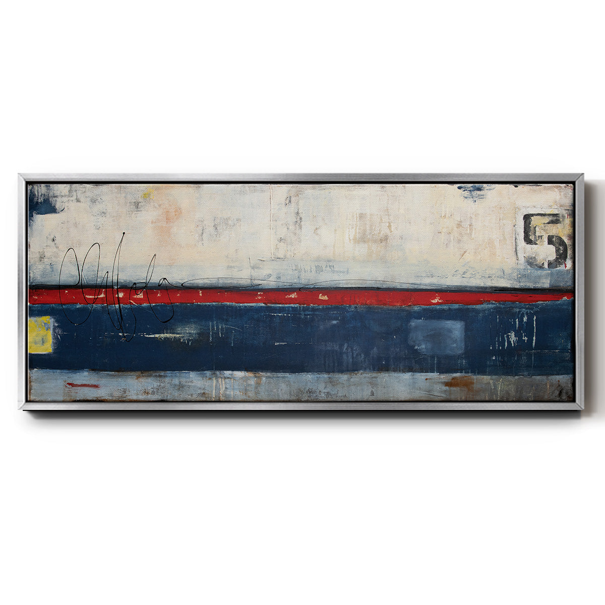 Dock 5 - Floater Framed Canvas Print