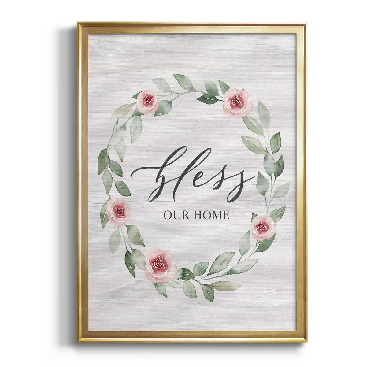 Bless Our Home - Modern Framed Canvas Print