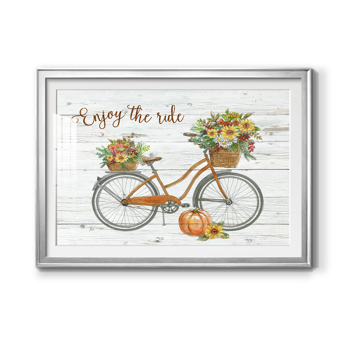 Harvest Bike - Modern Framed Art Print
