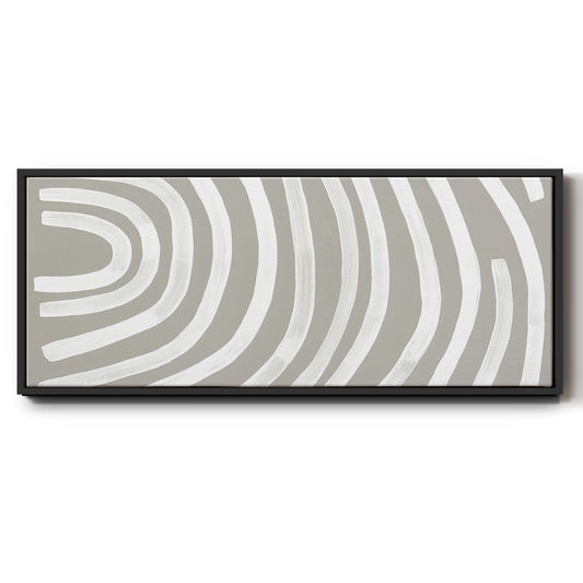 Broken Rainbow II - Floater Framed Canvas Print