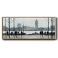 Morning London - Floater Framed Canvas Print