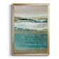 Aqua Quartz V2 - Modern Framed Canvas Print