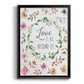 Love is All Around Us - Modern Framed Canvas Print