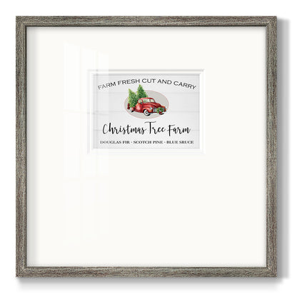 Christmas Tree Farm Premium Framed Print Double Matboard