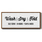 Wash Dry Fold - Floater Framed Canvas Print