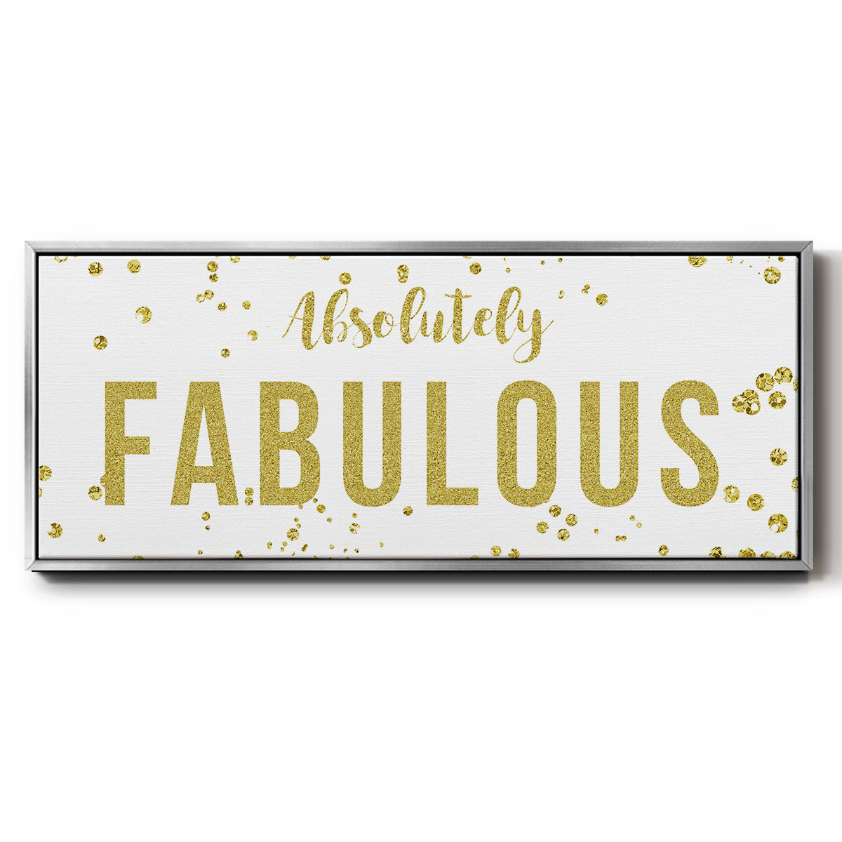 Fabulous - Floater Framed Canvas Print