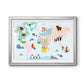 Animal Map Premium Framed Print - Ready to Hang