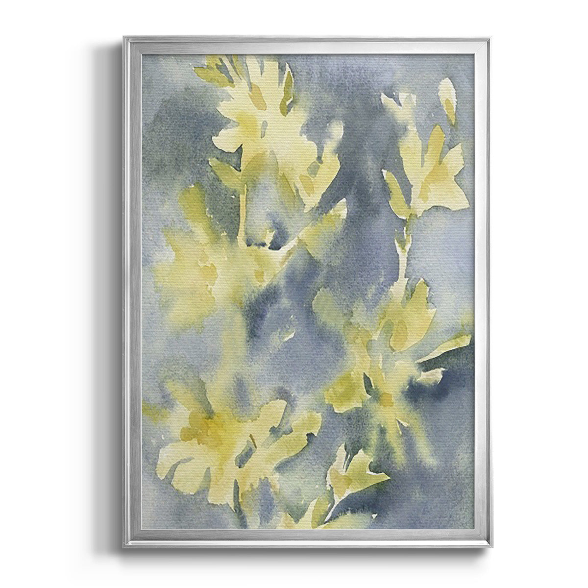 Forsythia Blooms II - Modern Framed Canvas Print