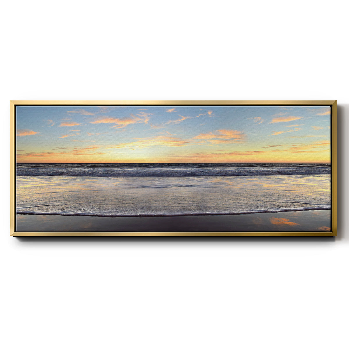 Evening on Venice Beach - Floater Framed Canvas Print