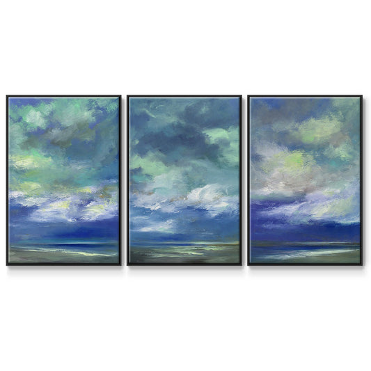 Island Dusk - Floater Framed Canvas Set