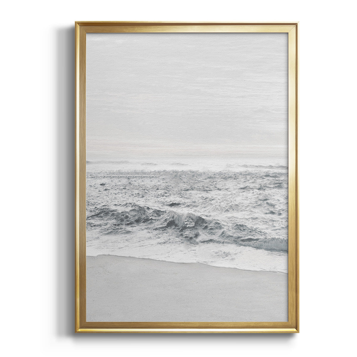 Gentle Tides II - Modern Framed Canvas Print