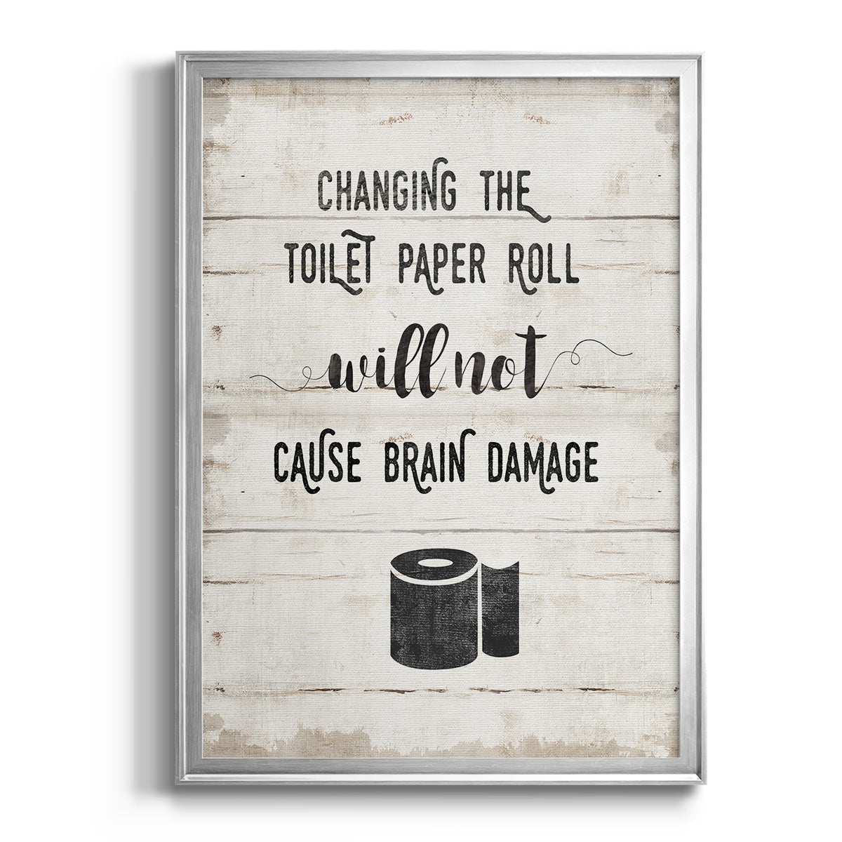 Changing the Roll - Modern Framed Canvas Print