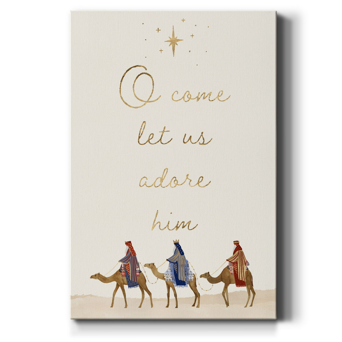 Away in a Manger Collection B Premium Gallery Wrapped Canvas - Ready to Hang