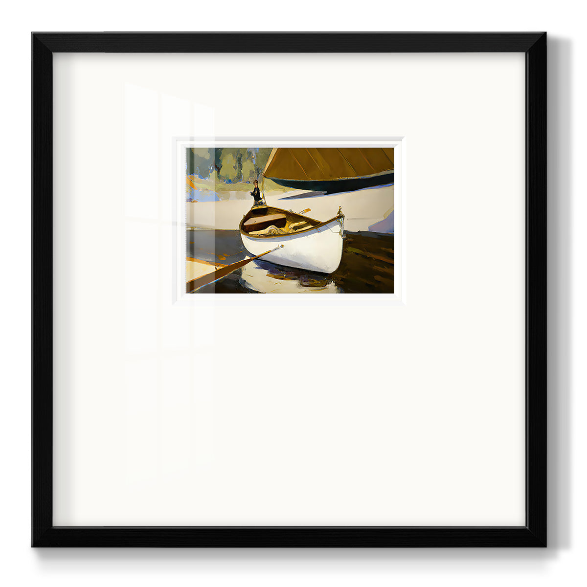 Canoe - Double Matboard Framed Print