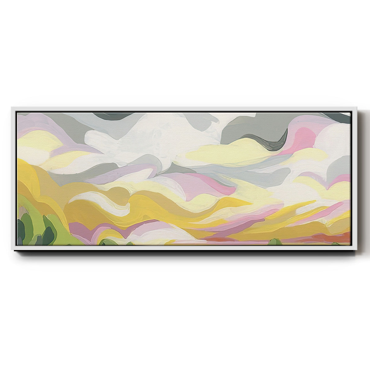 Valley Swirl I - Floater Framed Canvas Print