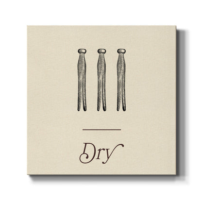 Laundry Sign II - Canvas Art Print