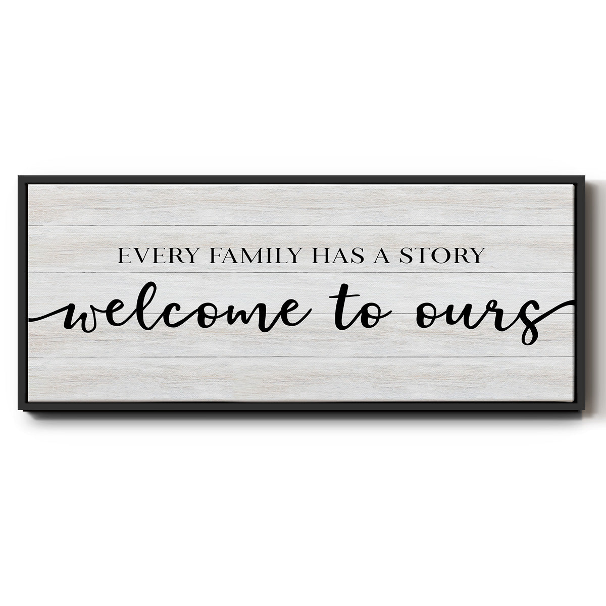 Family Story - Floater Framed Canvas Print