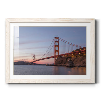 Golden Gate Span - Barnwood Framed Art Print