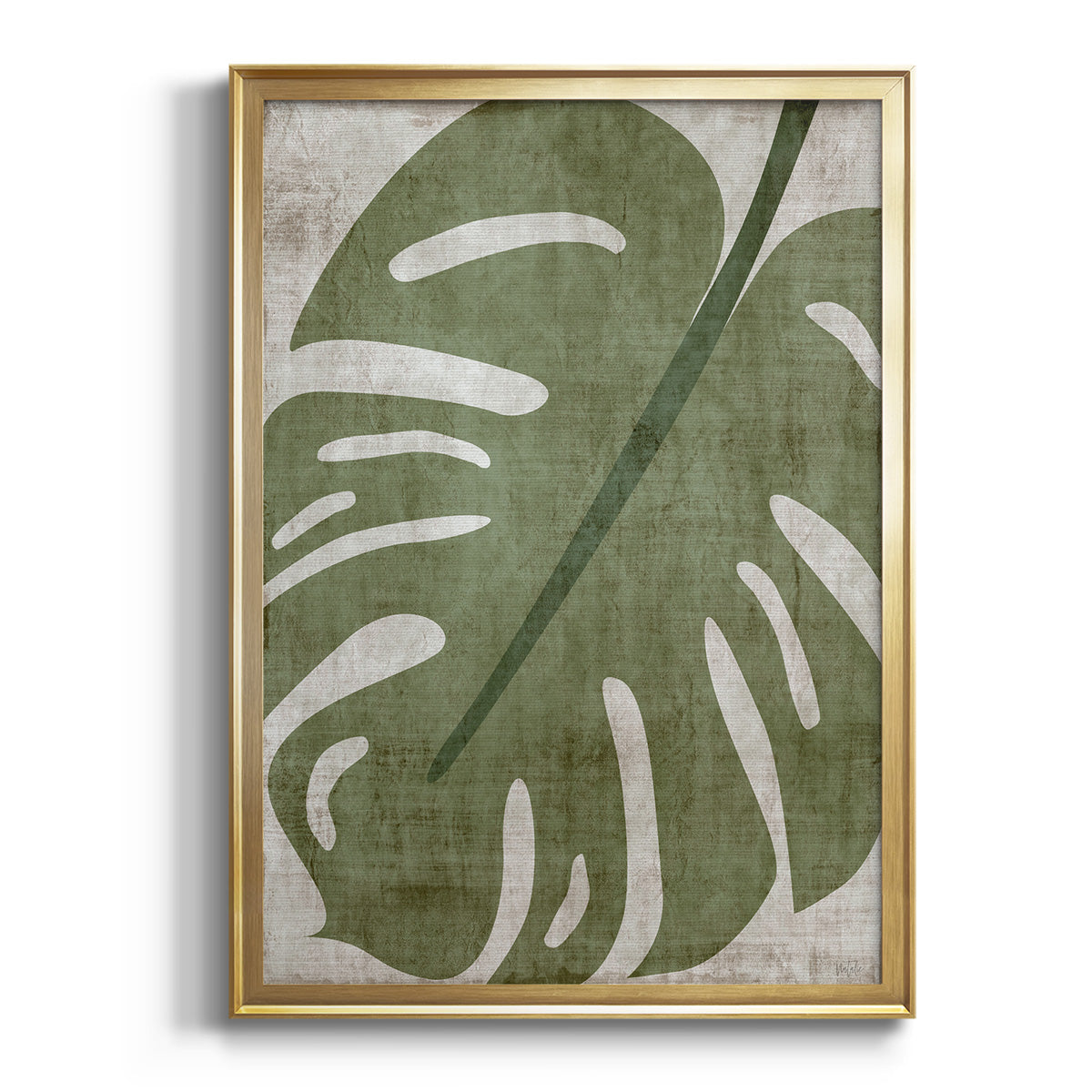 Island Greenery II - Modern Framed Canvas Print