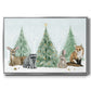 Christmas in the Forest Collection A - Framed Gallery Wrapped Canvas in Floating Frame