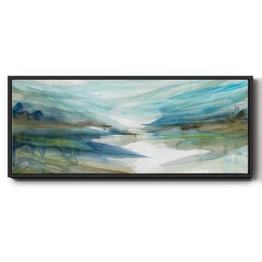 Spring Reflection II - Floater Framed Canvas Print