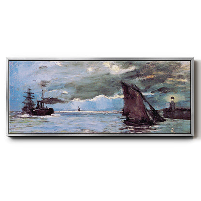 Seascape - Floater Framed Canvas Print